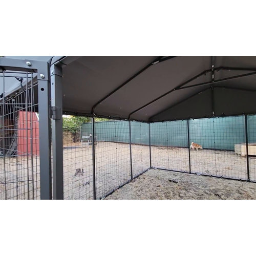 PawHut 6.6' x 6.6' x 7.8' Dog Kennel Outdoor for Small